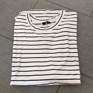 Black and White Striped Tank Top